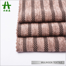 Mulinsen Textile High Quality Two Sided Plain Dyed T/R Melange Hacci Jersey Knit Fabric Factory with Stripe